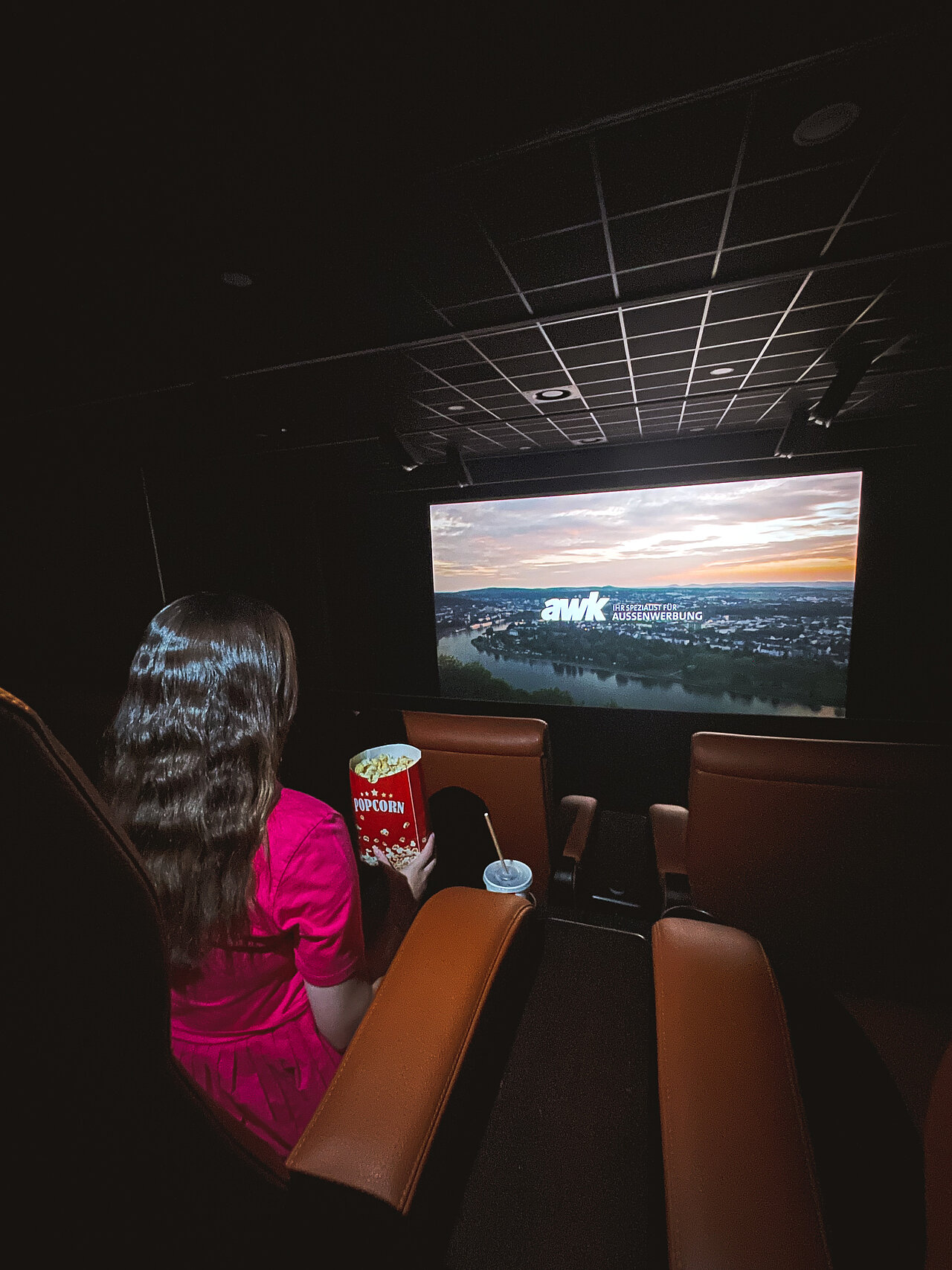Kinowerbung der awk läuft im Odeon in Koblenz
